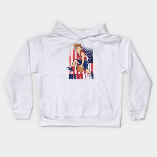 Merica shirt, Donald Trump T-Shirt, Funny Political, gift idea Kids Hoodie